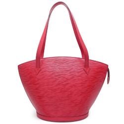 LOUIS VUITTON Louis Vuitton Epi Saint Jacques Poigner Long M52337 Shoulder Bag Castilian Red 351673