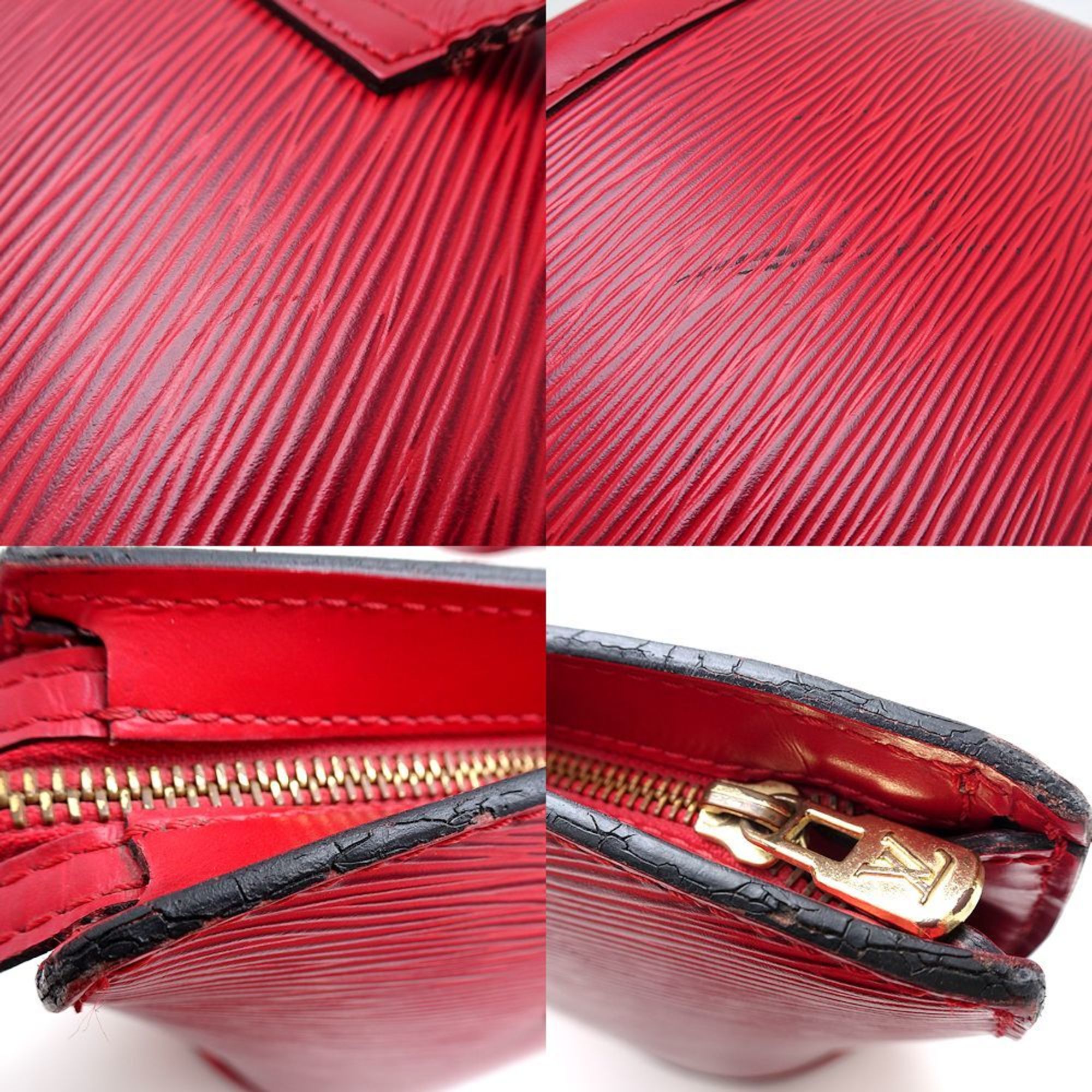 LOUIS VUITTON Louis Vuitton Epi Saint Jacques Poigner Long M52337 Shoulder Bag Castilian Red 351673