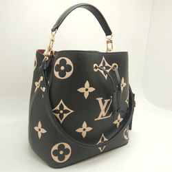 LOUIS VUITTON Louis Vuitton Bicolor Monogram Empreinte NeoNoe MM M45497 Handbag Noir Beige 252149