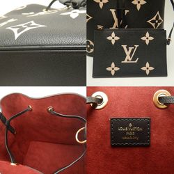 LOUIS VUITTON Louis Vuitton Bicolor Monogram Empreinte NeoNoe MM M45497 Handbag Noir Beige 252149