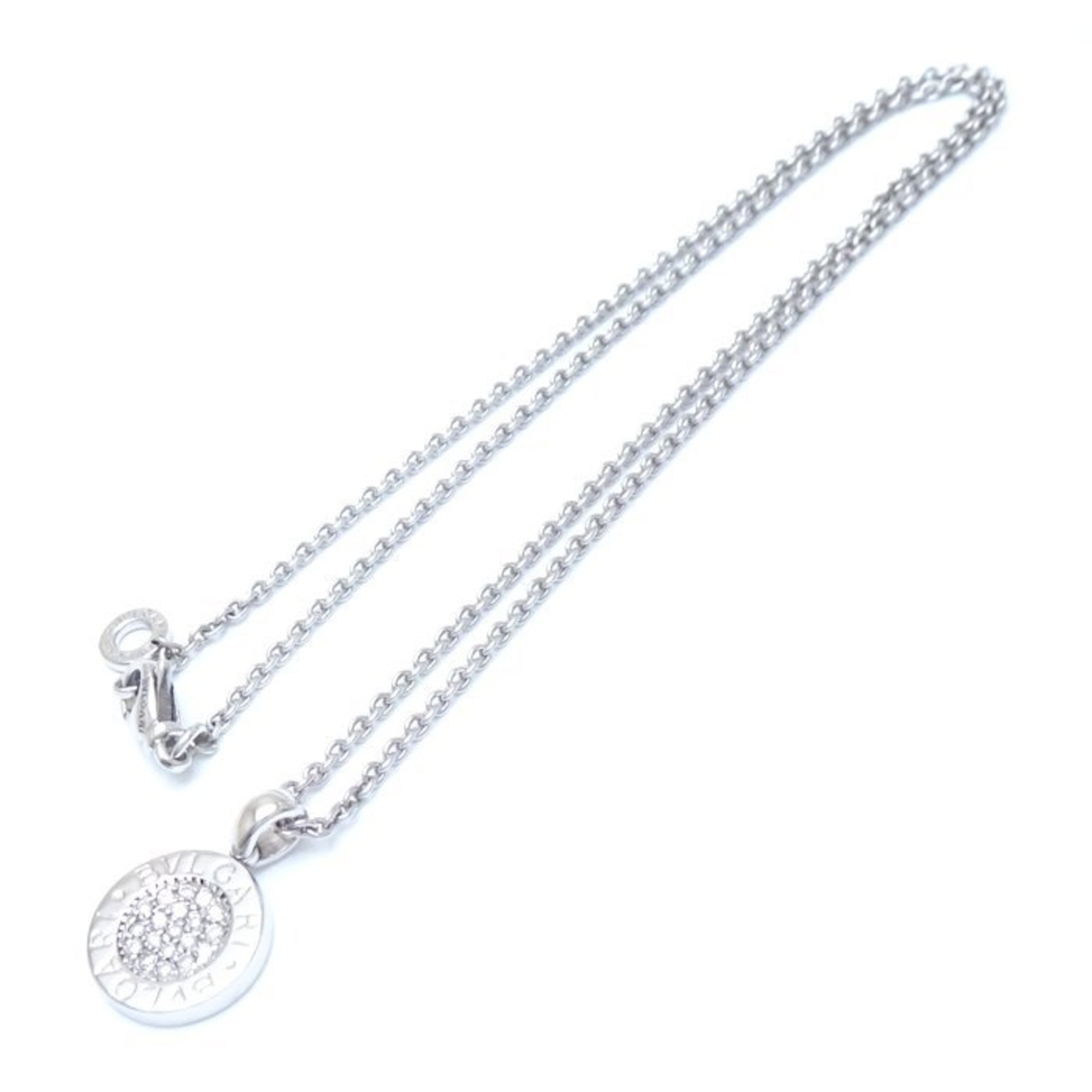 BVLGARI Necklace Diamond K18WG White Gold 292579