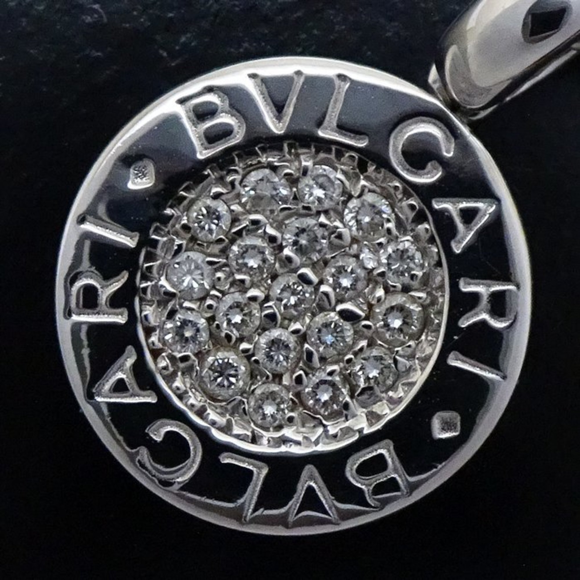 BVLGARI Necklace Diamond K18WG White Gold 292579