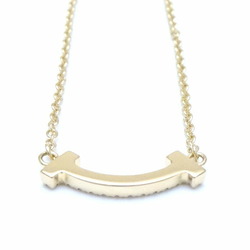 TIFFANY&Co. Tiffany T Smile Necklace Diamond K18YG Yellow Gold 292545