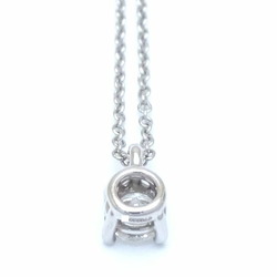 TIFFANY&Co. Tiffany Solitaire Necklace, Single Diamond, 0.23ct, H.VVS2.3Excellent, Pt950 Platinum, 292544