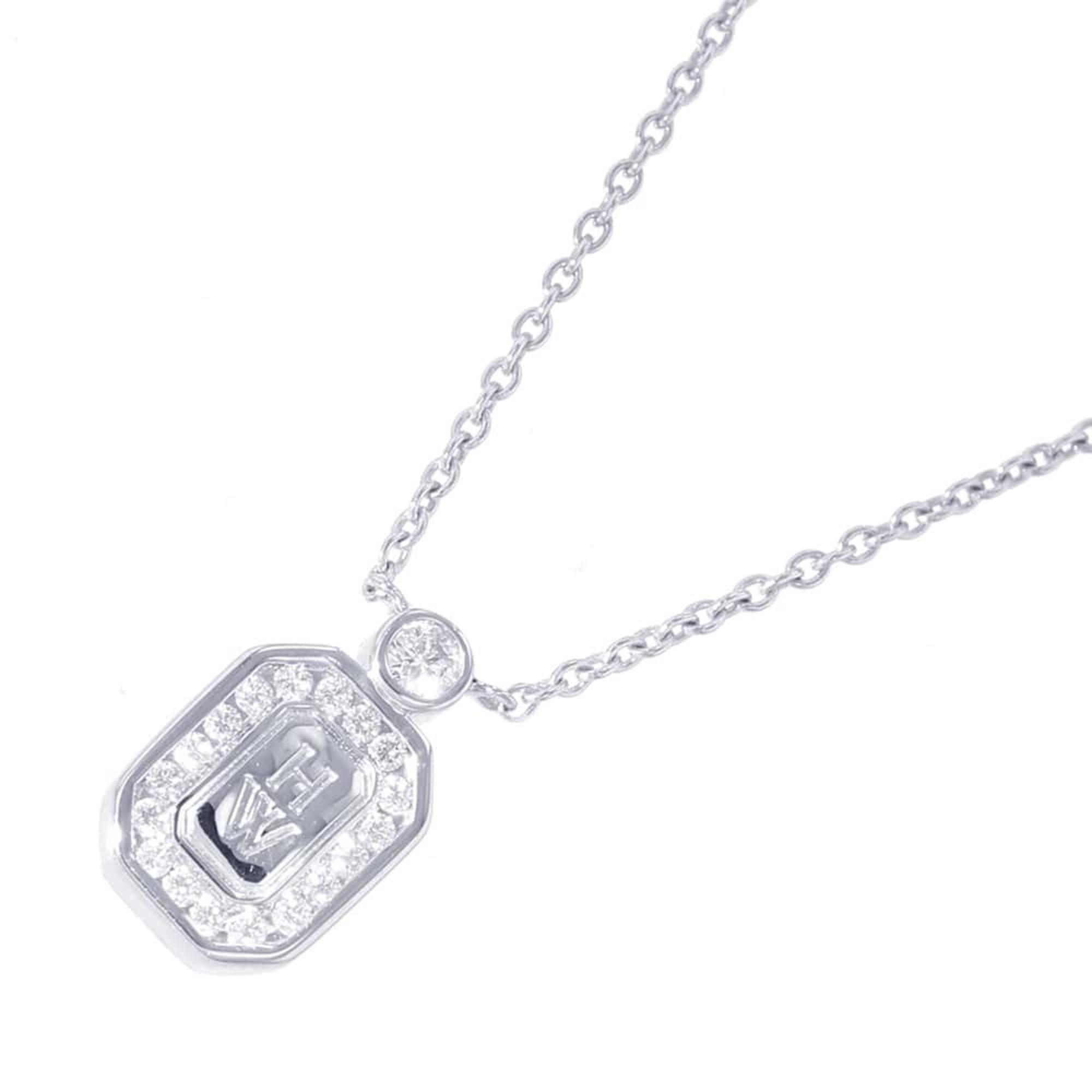 Harry Winston Necklace HW Pendant Diamond K18WG White Gold HARRY WINSTON