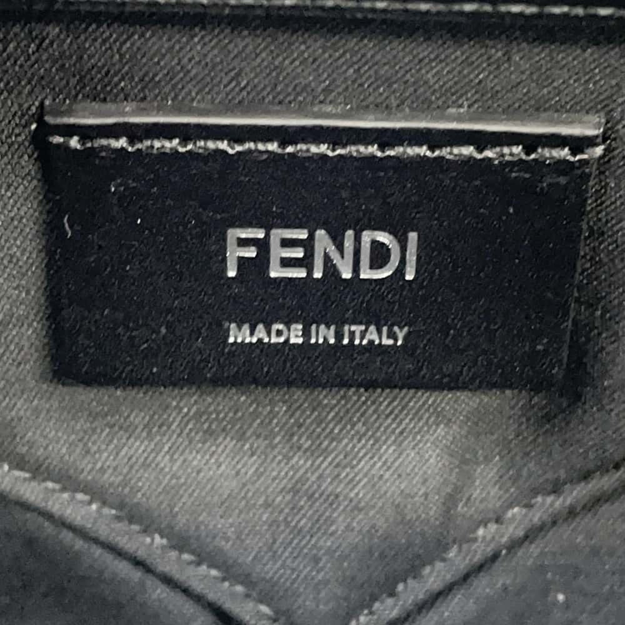 Fendi Handbag Zucca Canvas 7VA552 FENDI 2way Shoulder Bag Black