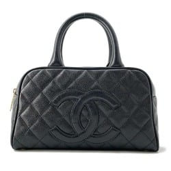 Chanel handbag, matelasse, coco mark, caviar skin, A20996, CHANEL bag, Boston, black