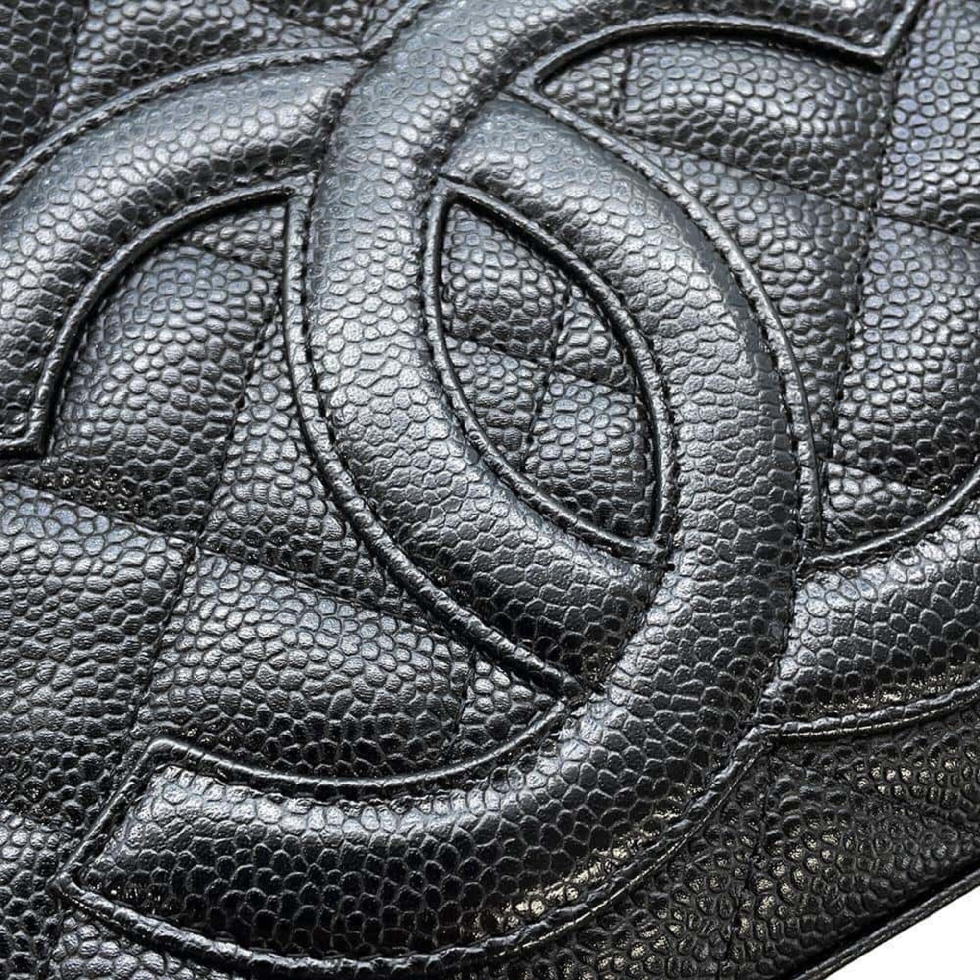 Chanel handbag, matelasse, coco mark, caviar skin, A20996, CHANEL bag, Boston, black