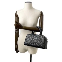 Chanel handbag, matelasse, coco mark, caviar skin, A20996, CHANEL bag, Boston, black