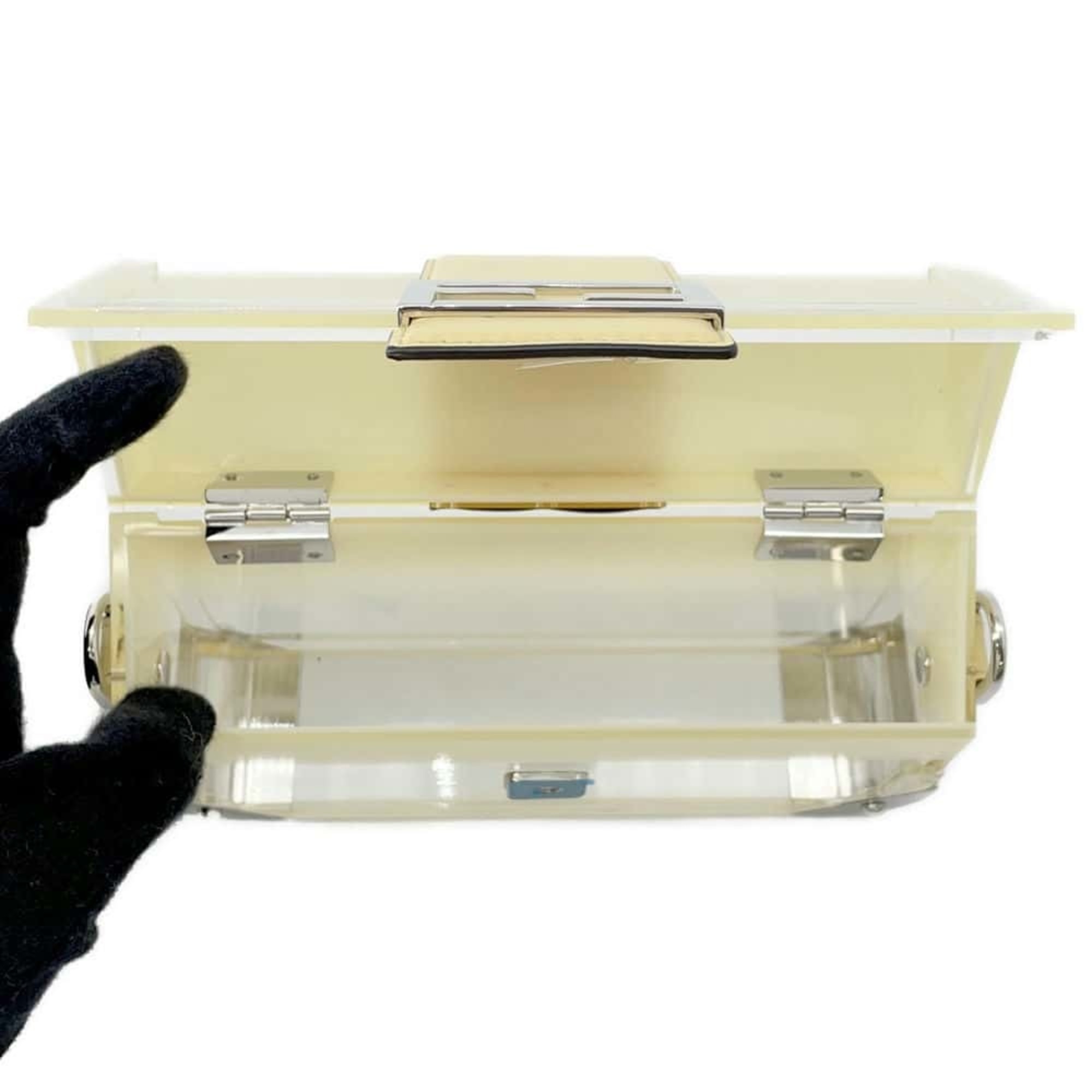 Fendi Shoulder Bag Baguette Trunk 7VA507 FENDI Clear