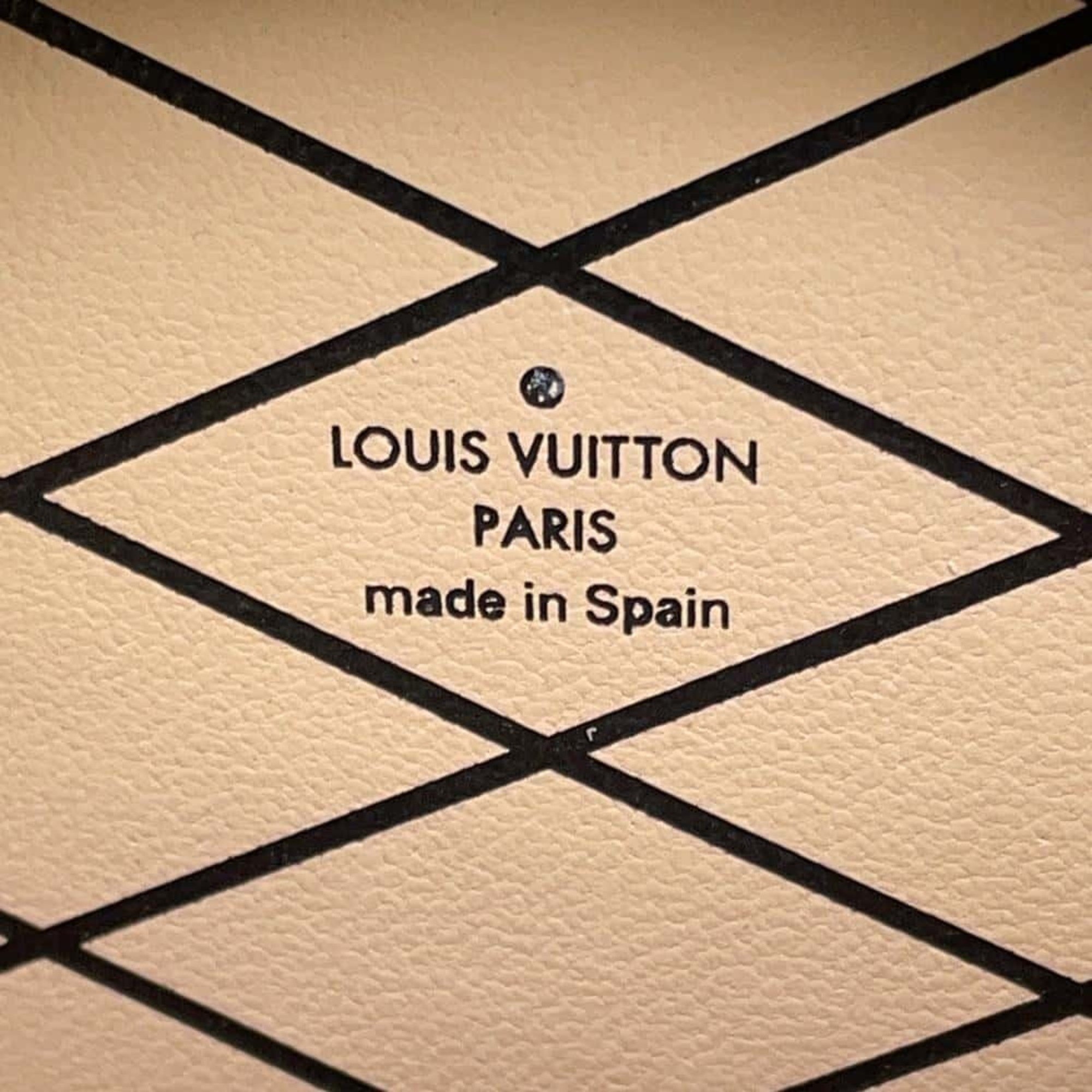 Louis Vuitton Wallet/Coin Case Monogram Catgram Micro Boite Chapeau M63886 LOUIS VITTON Coin Purse Chain Cat