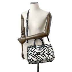 Louis Vuitton Handbag Monogram Urs Fischer Collaboration Speedy Bandouliere 25 M45563 2way Black White