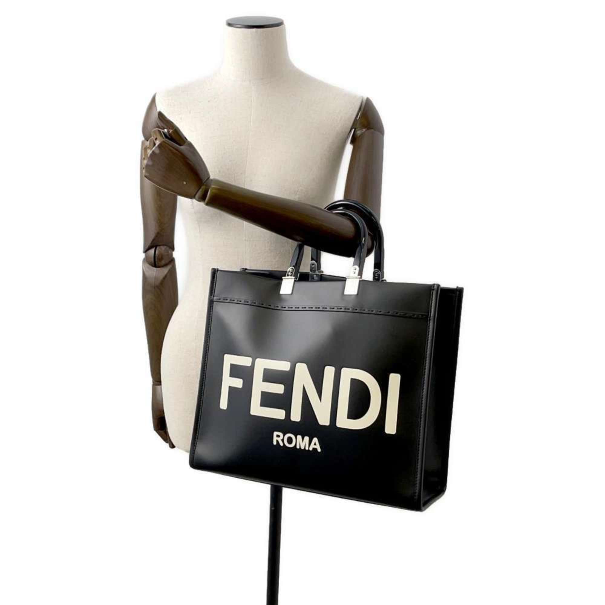 Fendi Tote Bag Sunshine Medium 8BH386 FENDI 2way Shoulder Black