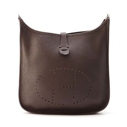 Hermes Shoulder Bag Evelyn 3 PM Ebenne Trio Clemence Z Stamp