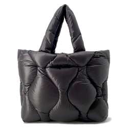 Miu Miu Miu Tote Bag Padded Nylon 5BG240 Black