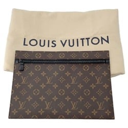 Louis Vuitton Tote Bag Monogram Macassar Weekend M45734 2way Shoulder LOUIS VUITTON Black