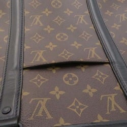 Louis Vuitton Tote Bag Monogram Macassar Weekend M45734 2way Shoulder LOUIS VUITTON Black