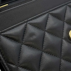 Chanel Chain Wallet Classic Matelasse Coco Mark Lambskin AP0250 CHANEL Black