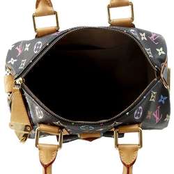 Louis Vuitton Handbag Monogram Multicolor Speedy 30 M92642 LOUIS VUITTON Black