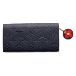 Louis Vuitton Long Wallet Portefeuille Emily M68327 LOUIS VUITTON Flower Motif Charm