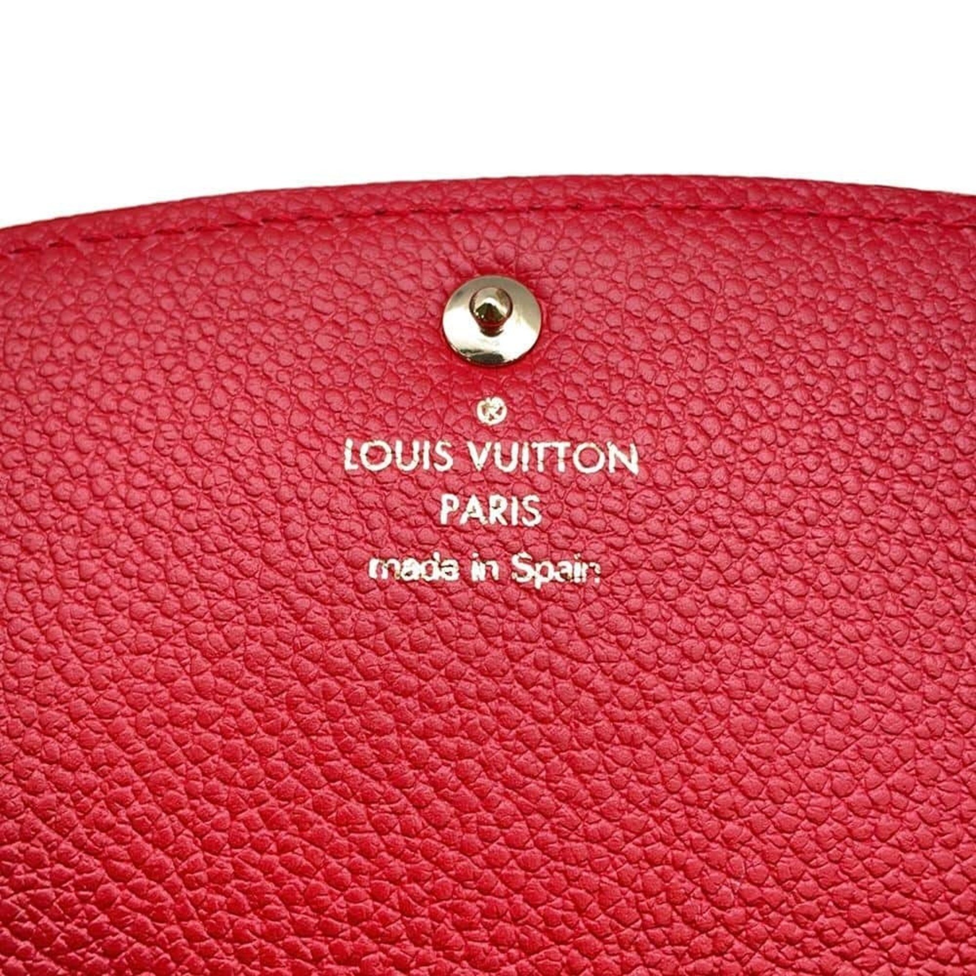 Louis Vuitton Long Wallet Portefeuille Emily M68327 LOUIS VUITTON Flower Motif Charm