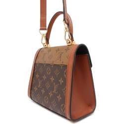 Louis Vuitton Handbag Monogram Reverse Dauphine Capital M46751 LOUIS VUITTON 2way Black