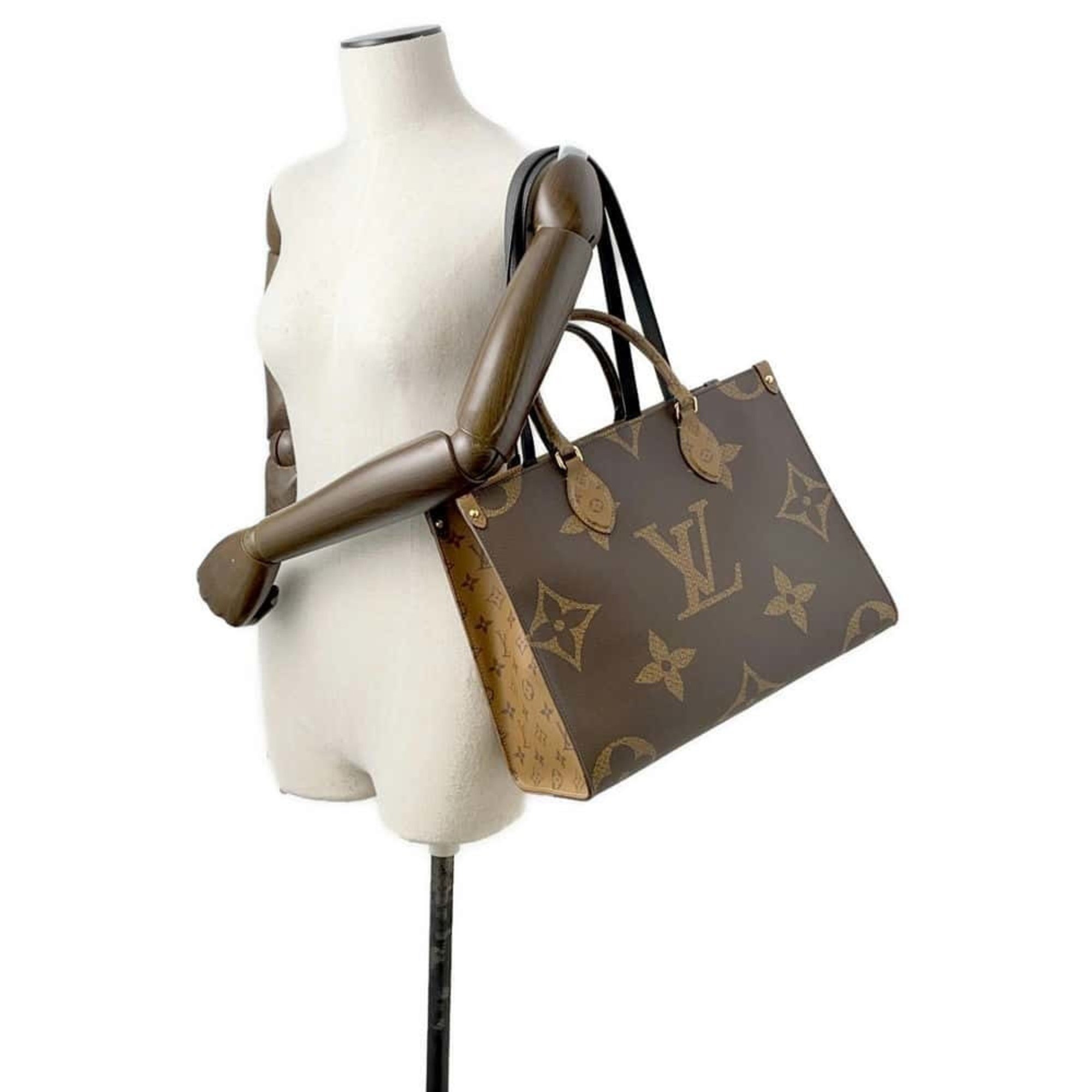 Louis Vuitton Tote Bag Monogram Reverse Giant On-the-Go MM M45321 LOUIS VUITTON Handbag