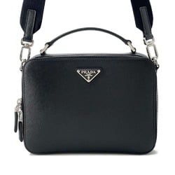 Prada Shoulder Bag Saffiano Leather 2VH069 PRADA 2way Handbag Black