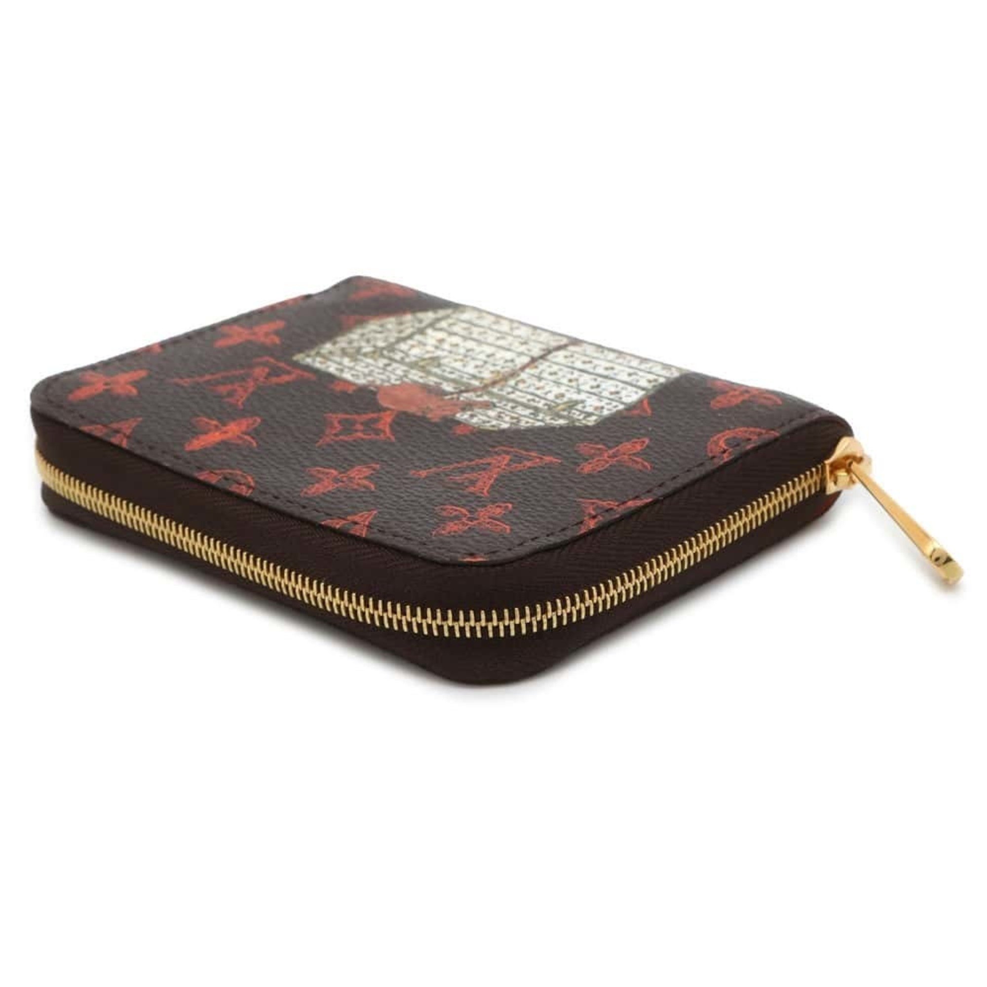 Louis Vuitton Wallets & Coin Cases Monogram Catgram Zippy Purse M63883 LOUIS VUITTON Cat Dog