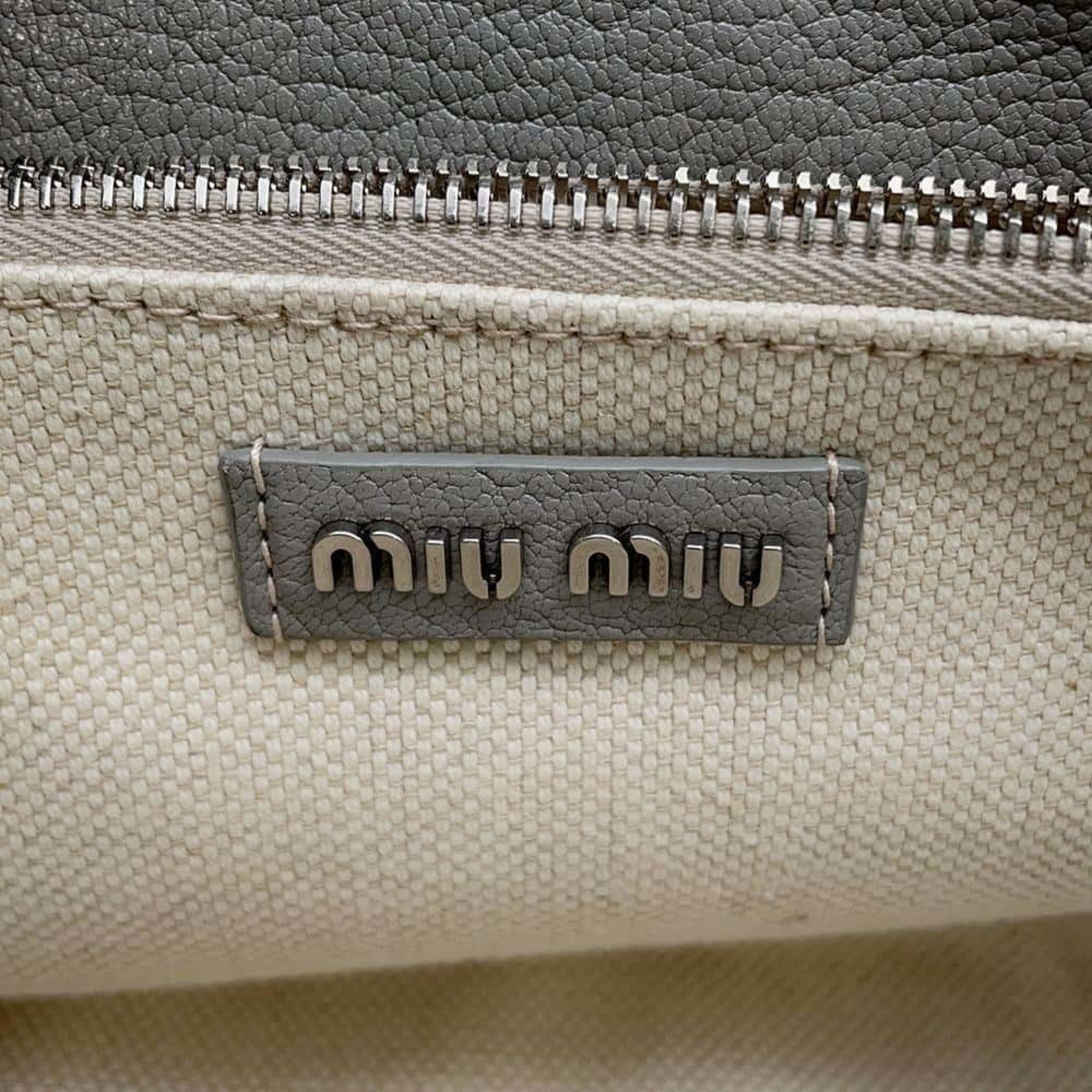 Miu Miu Miu handbag leather 5BA212 MIUMIU 2way shoulder bag