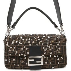 FENDI Shoulder Bag Bucket Zucca Sequins 7VA572 2way Handbag