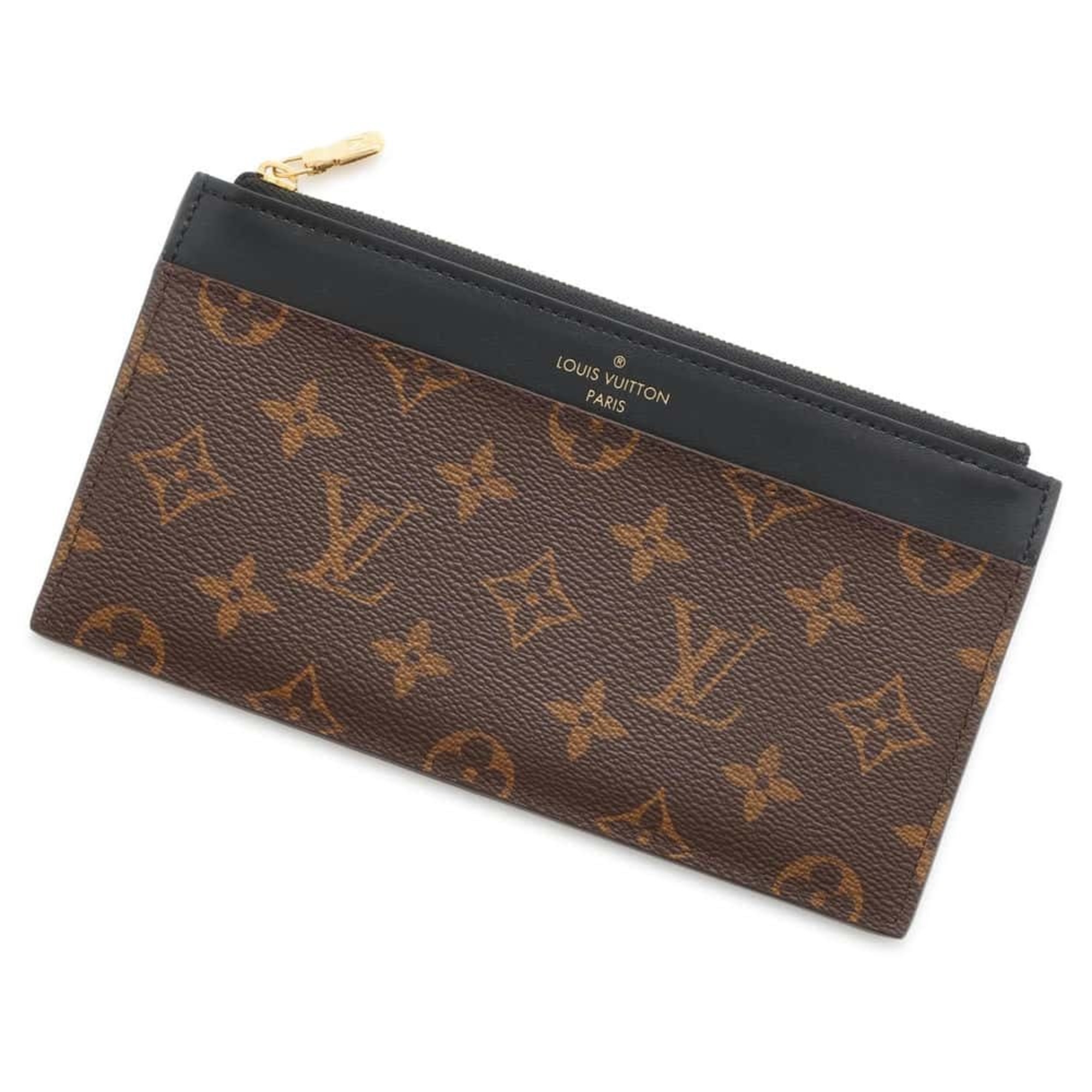 Louis Vuitton Business Card Holder/Card Case Monogram Purse M80348 M80390 Wallet Pass Black