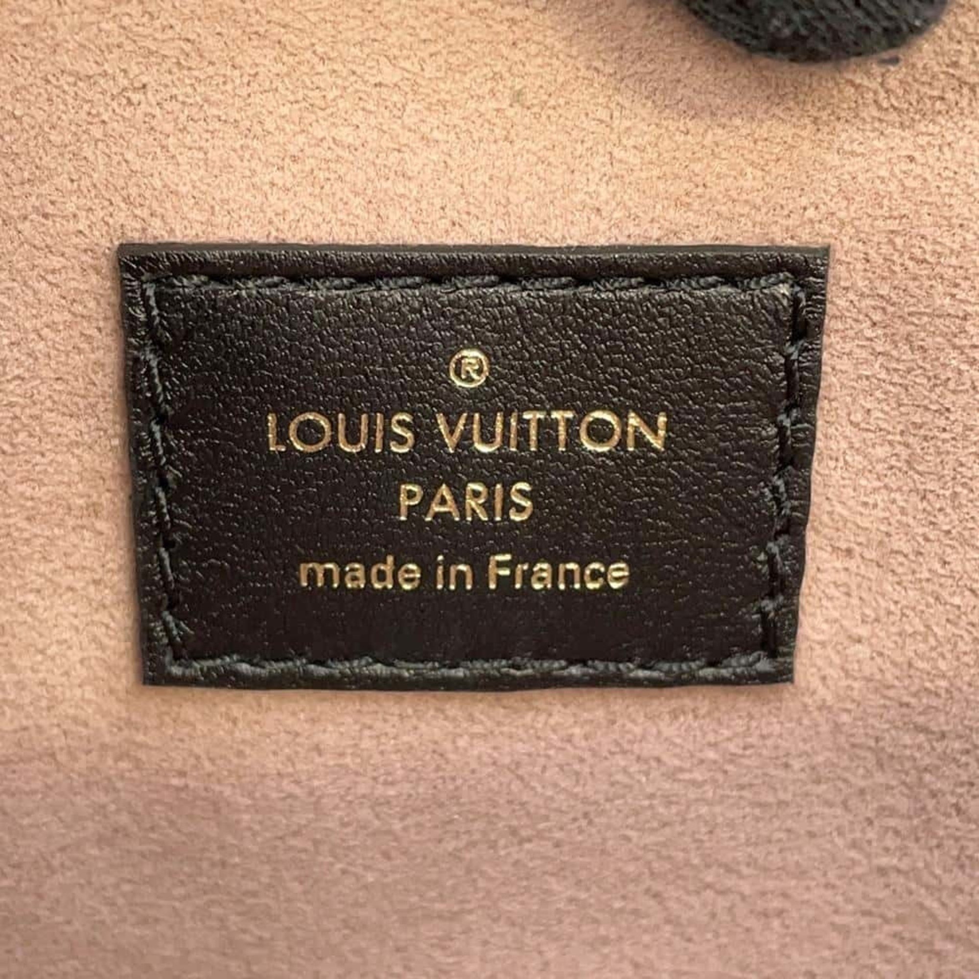 Louis Vuitton Shoulder Bag Lamb Leather Monogram Coussin PM M57790 LOUIS VUITTON 2way Black