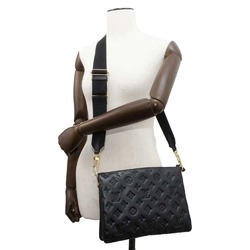 Louis Vuitton Shoulder Bag Lamb Leather Monogram Coussin PM M57790 LOUIS VUITTON 2way Black