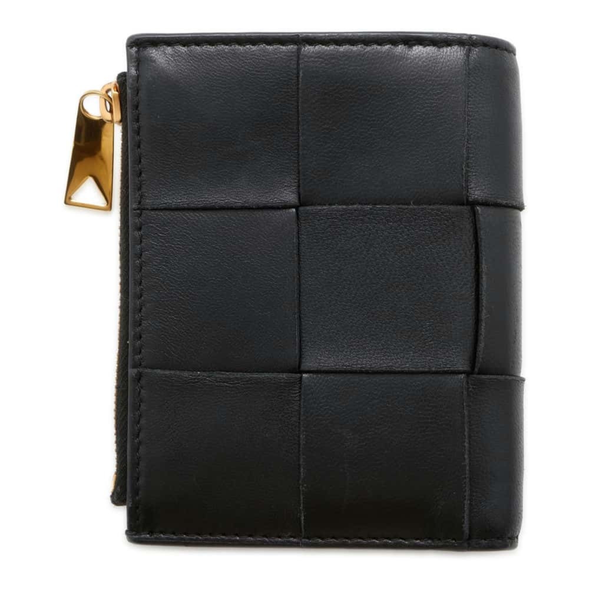 Bottega Veneta Bi-fold Wallet Intrecciato Leather 706010 BOTTEGA VENETA Black