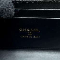 Chanel Chain Shoulder Bag Matelasse Coco Mark Caviar Skin AP3238 CHANEL Flap Phone Case Black