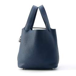 Hermes handbag Picotin Lock PM Bleu de Plus Taurillon Clemence U stamp