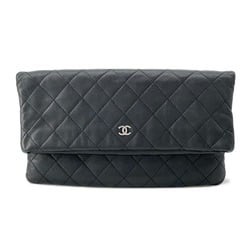 Chanel clutch bag, matelasse, coco mark, A69391, CHANEL black