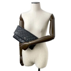 Chanel clutch bag, matelasse, coco mark, A69391, CHANEL black