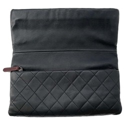 Chanel clutch bag, matelasse, coco mark, A69391, CHANEL black