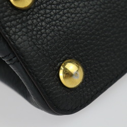 LOUIS VUITTON Louis Vuitton Capucines BB Handbag M94755 Taurillon Leather Black Shoulder Bag