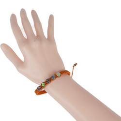 LOUIS VUITTON Louis Vuitton Bracelet Monogram Colors M1087A Nylon Orange