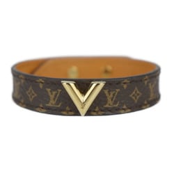 LOUIS VUITTON Louis Vuitton Bracelet Essential V M6042F Monogram Canvas Leather Brown