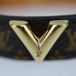 LOUIS VUITTON Louis Vuitton Bracelet Essential V M6042F Monogram Canvas Leather Brown