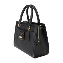 COACH Grace Carryall Handbag CC141 Leather Black Shoulder Bag