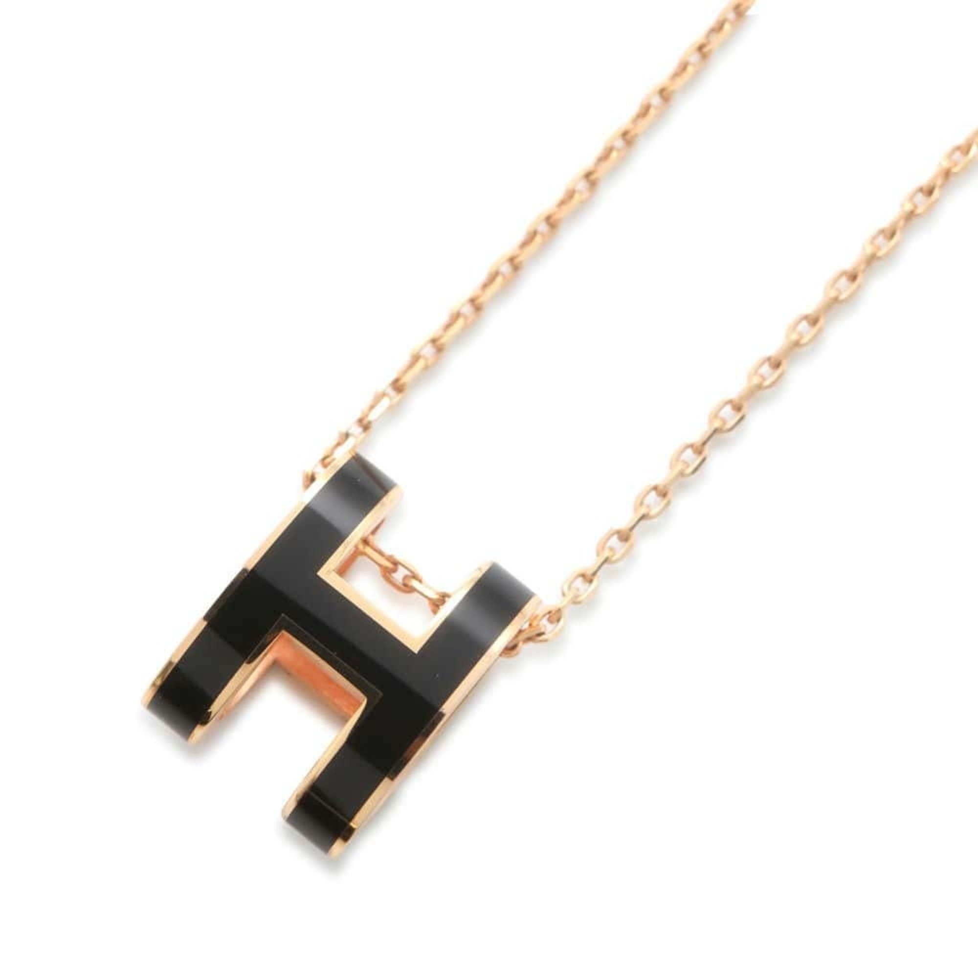 Hermes Necklace Pop H Black Pink HERMES