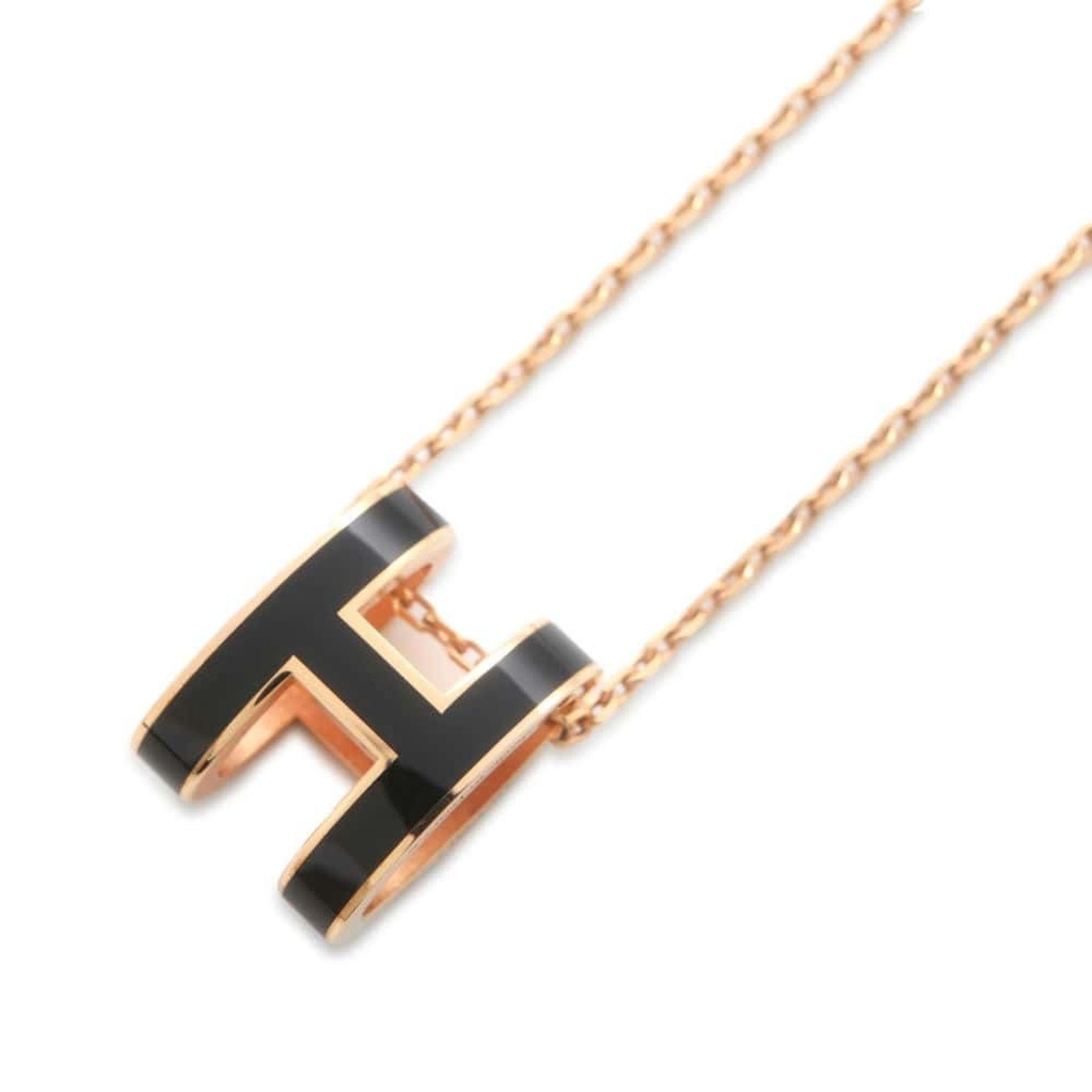 Hermes Necklace Pop H Black Pink HERMES