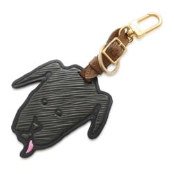 Louis Vuitton Bag Charm Epi Monogram Porte Address Catgram MP2281 LOUIS VUITTON Dog Black