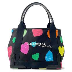 Balenciaga Tote Bag Navy Cabas Heart S 339933 BALENCIAGA Small Size Black