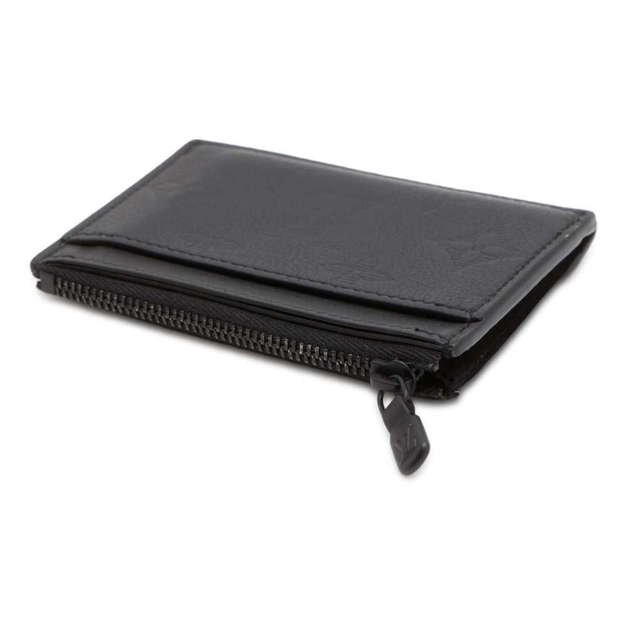 Louis Vuitton Business Card Holder/Card Case Monogram Shadow Compact Coin Holder M82245 Black